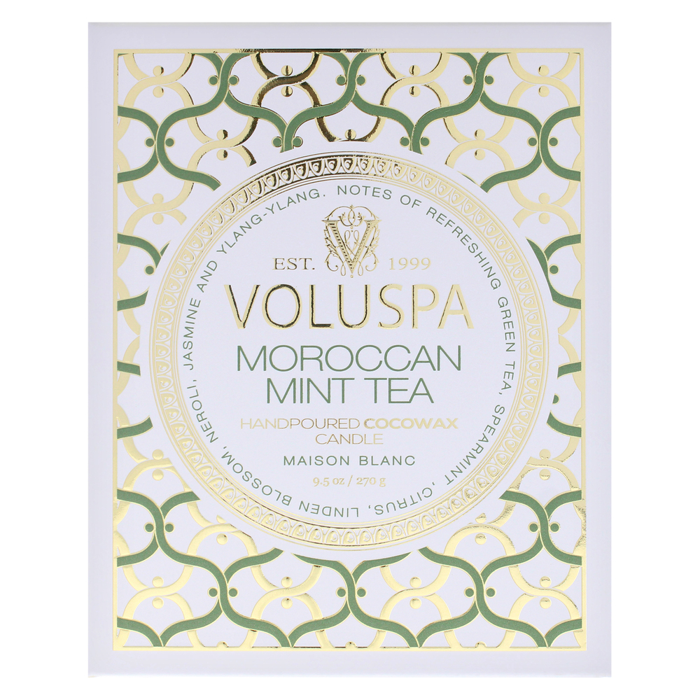 Voluspa Moroccan Mint Tea Candle 9.5 oz - Picture 5 of 8
